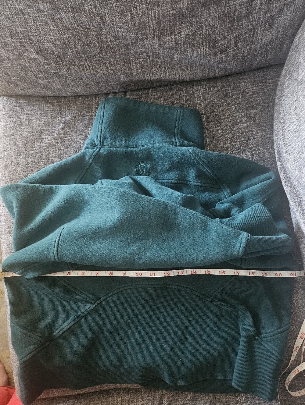 Lululemon Scuba Oversized Full Zip Hoodie in Green Jasper. Xs/S - Picture 6 of 9